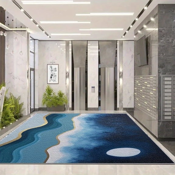 6.5'x10' Carpet Mat Cool Carpet Low Pile Area Rug Oriental Area Rug Rust Area Rug