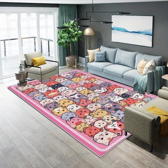 6.5'x10' Floor Mat For Carpet Large Carpet For Bedroom Area Rug Thick Bedroom Area Rug Non Slip Area Rug