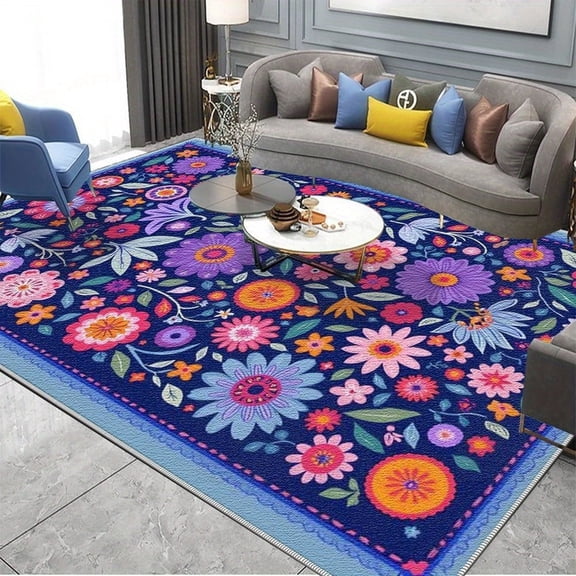 6.5'x10' Small Carpet Carpet In Living Room Area Rug Thick Retro Area Rug Striped Area Rug