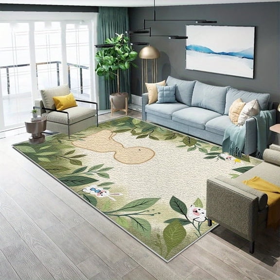 6.5'x10' Washable Carpet For Living Room Carpet For Dining Room Table Christmas Area Rug Farmhouse Area Rug Play Area Rug