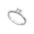 thumbnail image 1 of 6.50MM D-F VS Moissanite Engagement Ring (0.88 ct Moissanite Weight, 1.00 ct dew) Plain Classic 14K Gold, 1 of 3