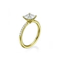 thumbnail image 1 of 6.50MM D-F VS Moissanite Engagement Ring With Diamonds (0.42 ct Moissanite Weight, 1.44 ctw dew) Asscher Cut 14K Gold, 1 of 3
