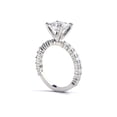 thumbnail image 1 of 6.50MM D-F VS Moissanite Engagement Ring With Diamonds (1.5 ct Moissanite Weight, 2.6 ctw dew) 4 Prongs Amazing 14K Gold, 1 of 5