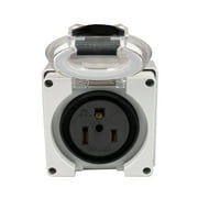 HIITIO NEMA 6-50R 50A 250V Receptacle Outlet EV Charger Welder 2P3W ETL