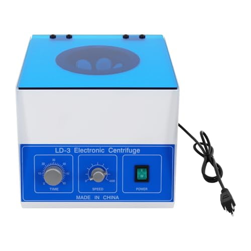 6 * 50ml Electric Lab Benchtop Centrifuge,LD-3 Adjustable Speed 4000rpm Centrifuge Machine, 110V Low-Speed Large Capacity Desktop Laboratory Medical with Timer 0-60min and Speed Control$$Other
