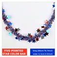 thumbnail image 1 of 6.56 Ft Patriotic Glitter Tinsel Garland Decoration, Red White Blue Star Metallic Tinsel Twist Garland, 4th of July Parade Golf Cart Shiny Tinsel for Car Bike Independence Day Memorial Day Decor, 1 of 7