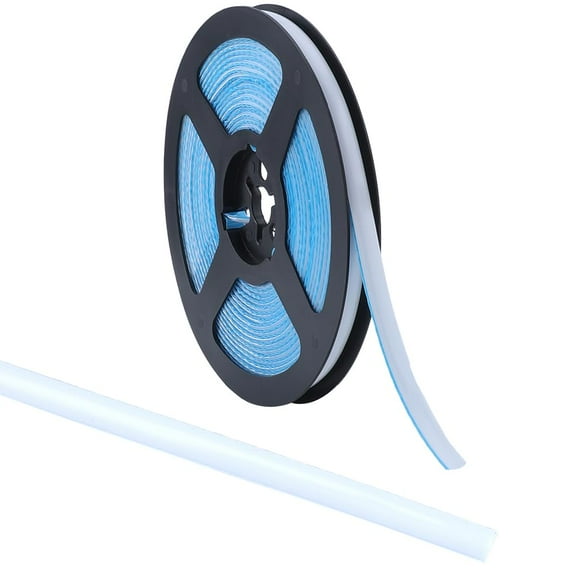 6.56 Yards Caulk Strip 1/3" Self Adhesive White Shower Tub Toilet Caulking Gap Tape Moulding Trim Strip Decorative Sealing Sealant Tape for Stove Sink Bathroom Corner Ceramic Tile Wall Edge WhiteDIY