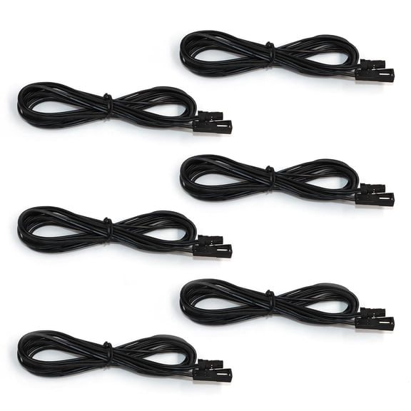 6.56 feet flexible retractable cable with 12 connectors male and female heads for 12 bulbs, light strips, 12 drivers