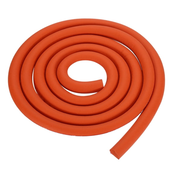 6.56 ft Foam Backer Rod, 0.59" x 0.39" D-shaped Solid Joint Filler, Foam Seal Strip for Caulk Saver, Rope Caulk Cement Crack Filler, Red