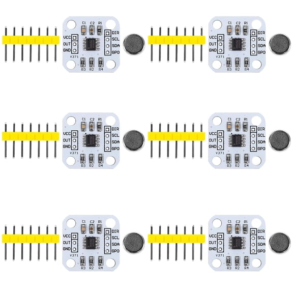 6 of 5600 magnetic encoders non-contact magnetic induction angle measurement sensor module 12-bit, 2,, high precision, equipped with various output modes and intelligent low power mode
