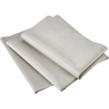 6.56FT/2M Faraday Fabric Military Grade Cloth Blanched Almond Blocking Fabric Polyester Material Protection Fabrics for DIY Faraday Cage Box Curtains Brown