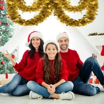 6.56FT Christmas Tinsels Garland, Glitter Xmas Tree Decorations, Metallic Tinsels Twists Garland for Christmas Tree Holiday Birthday Home Party Decor