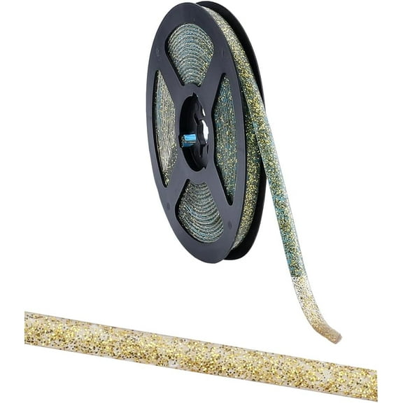 6.56Ys Self Adhesive Caulking Strip 1/3 Gold Shower Tub Toilet Caulk Gap Tape Moulding Trim Strip Decorative Sealing Sealant Edging Tape for Furniture Stove Sink Bathroom Corner Wall Edge