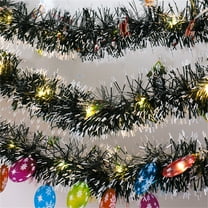 6.56ft Christmas Garland Decorations with 20 LED Lights,TGY Battery Operated Hanging Garland,Artificial Greenery Garland for Xmas New Year Home Outdoor Decor(Multicolor, Green)