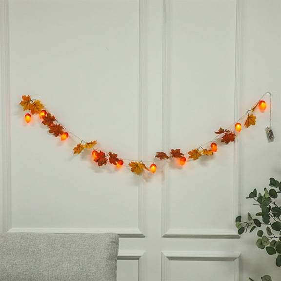 6.56ft Halloween Party Lighting, String Of Lights Indoor Home Decor Maple Leaf Lights, String Patio Lights Bedroom String Lights(1PCS)