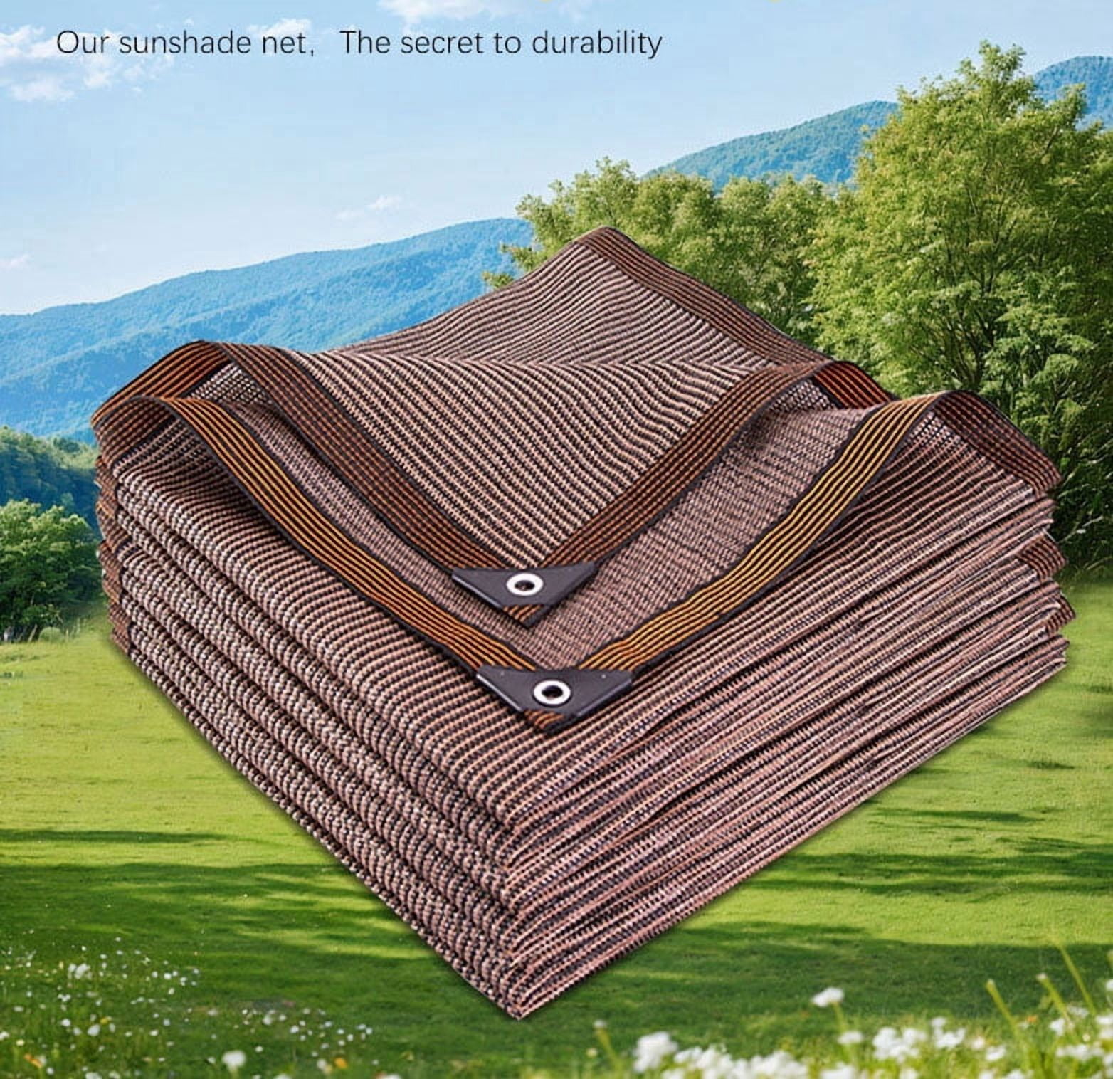 6.56x9.8FT 95% Shade Cloth, Durable Mesh Tarp with Grommets, Garden Sunblock Shade Cloth Shading for Plants Cover, Greenhouse, Barns Kennel, Patio, Tomatoes