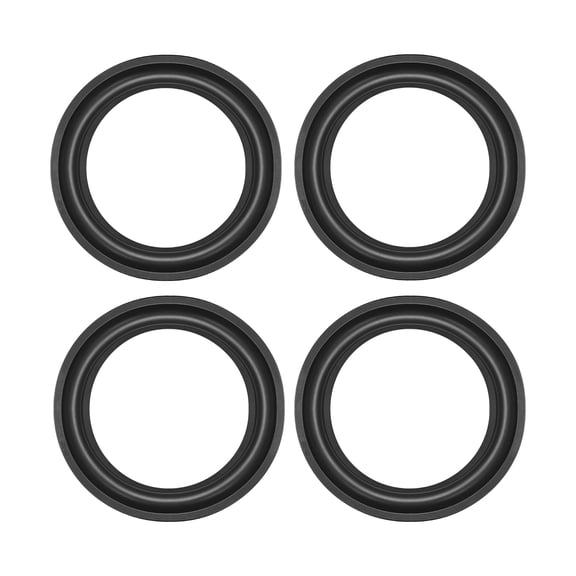 6.57" 6.57inch Speaker Rubber Edge Surround Rings Replacement Part for Speaker Repair or DIY 4 pcs