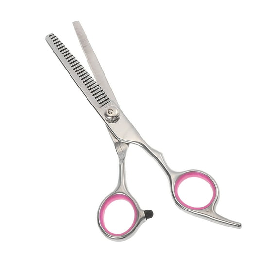 6.57 Inch Length Thinning Scissors for Long Short Thick Hard Soft Hair for Men Women with Pink Gasket Ring