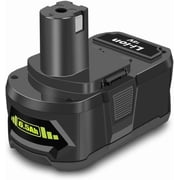 6.5Ah 18V Lithium Battery Replacement for Ryobi 18V 4.0Ah Battery PBP005 4 Ah P108 P192 P129 P197 PBP2005 PBP004 18V 6.0Ah Battery P193 Compatible with Ryobi 18V ONE+ Battery