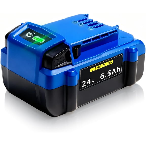 6.5Ah Replacement for Kobalt 24V Battery KB624-03 KB524-03 KB424-03 with Fuel Gauge Compatible with All Kobalt 24 Volt Battery Power Tools