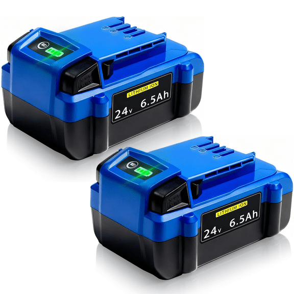 6.5Ah Replacement for Kobalt 24V Battery KB624-03 KB524-03 KB424-03 with Fuel Gauge - Compatible with All Kobalt 24 Volt Battery Power Tools