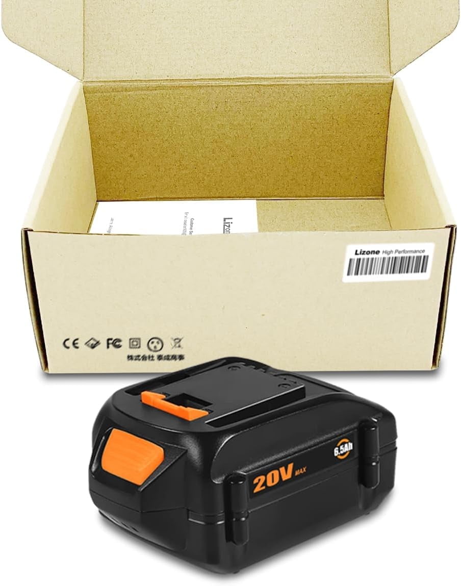 WORX WA3578 20V MaxLithium 4.0 Ah Battery – Replacement For Trimmer, Hedge Trimmer, Blower & More (Refurbished)
