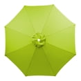 thumbnail image 1 of 6.5FT Outdoor Patio Umbrella Replacement Canopy, 6 Ribs Umbrella Canopy Cover Replacement Fabric, Parasol Top Cover Replacement UV Protective Fabric, Canopy Only - Light Green, 1 of 10