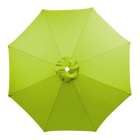 6.5FT Outdoor Patio Umbrella Replacement Canopy, 6 Ribs Umbrella Canopy Cover Replacement Fabric, Parasol Top Cover Replacement UV Protective Fabric, Canopy Only - Light Green