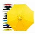thumbnail image 1 of 6.5FT Outdoor Patio Umbrella Replacement Canopy, 8 Ribs Umbrella Canopy Cover Replacement Fabric, Parasol Top Cover Replacement UV Protective Fabric, Canopy Only - Yellow, 1 of 11
