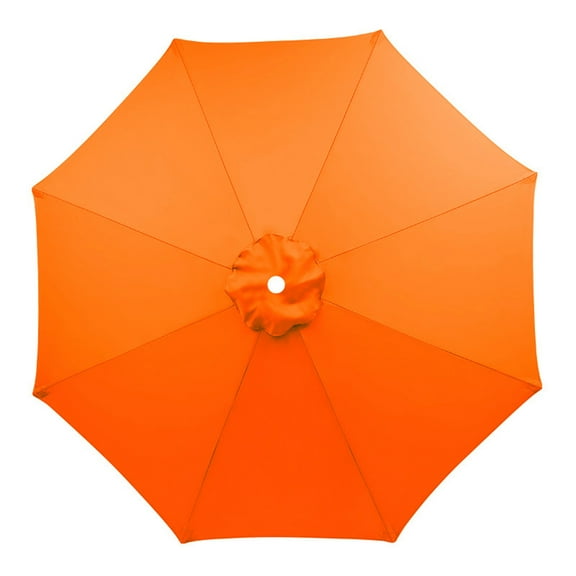 6.5FT Replacement Umbrella Canopy, Patio Umbrella Replacement Canopy Only for 6 Ribs, Outdoor Table Market Yard Umbrella Replacement Top Cover - Saffron