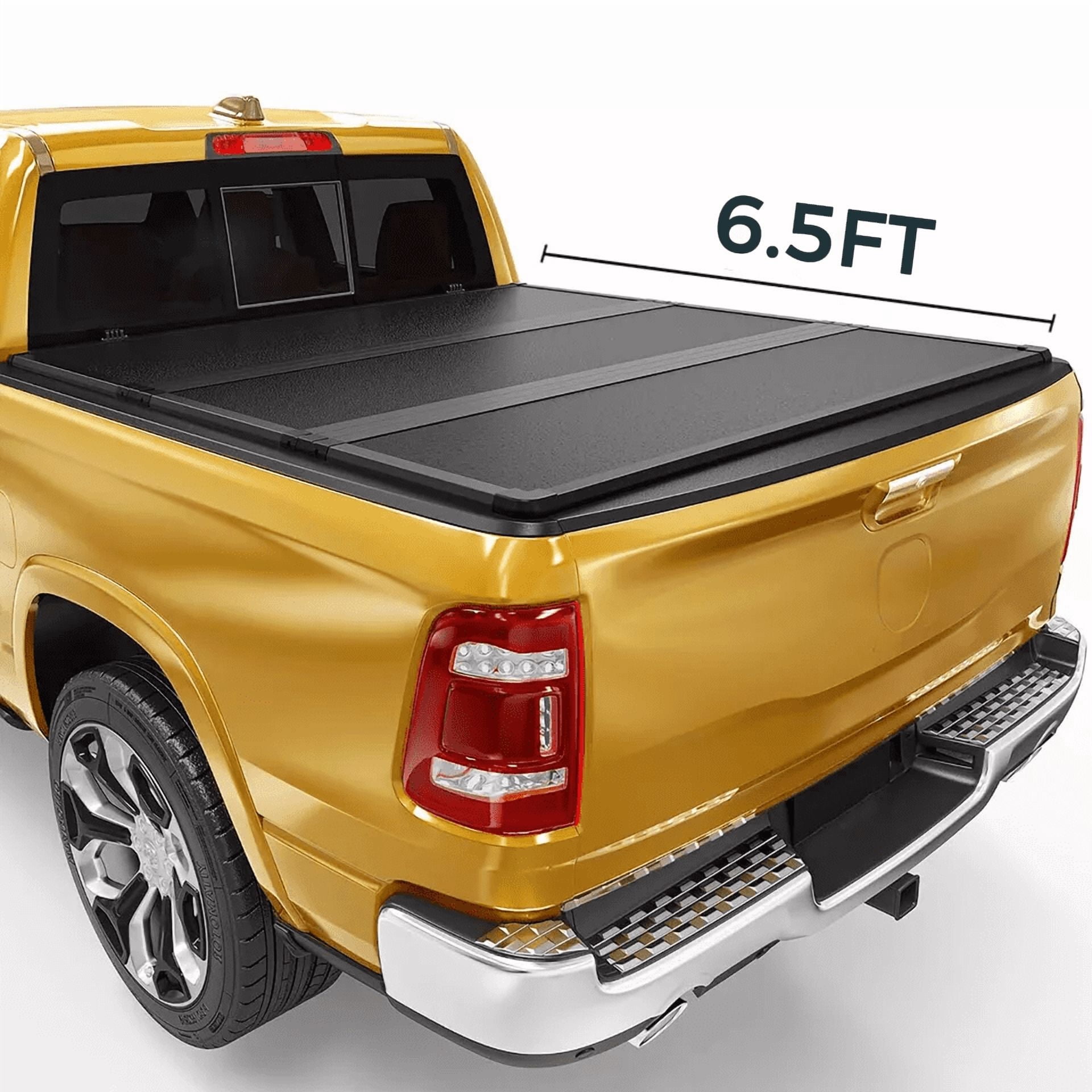 6.5ft Tri-Fold Hard Tonneau Cover For 2015-2026 Ford F-150 Long Truck Bed Cover