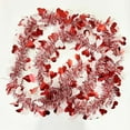 thumbnail image 1 of 6.5FT Valentine's Day Tinsel Garland Shiny Metallic Heart Hanging Twist Tinsel Decor for Valentine's Day Mother's Day Wedding Engagement Anniversary Party Supplies Indoor Outdoor, 1 of 5