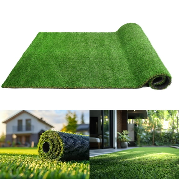 SOFHLILI Lawn 6.5ft x 10ft-0.78in Realistic Artificial Grass Turf,Pet Friendly Fake Grass Lawn Indoor Outdoor Use,Premium Synthetic Grass with Drainage Holes,UV Protected