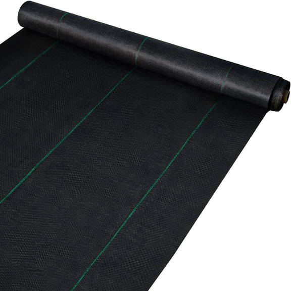 6.5FTx300FT Premium Weed Barrier Fabric Heavy Duty 3.2OZ, Woven Weed Control Fab