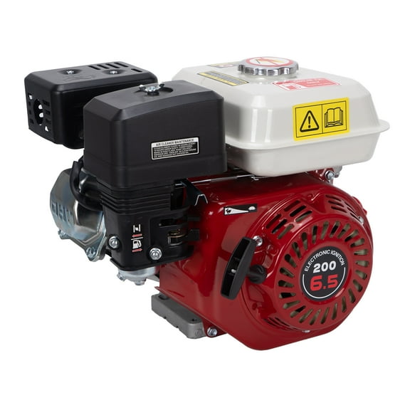 6.5HP 160cc 4-Stroke Gas Engine Powering for Industrial & Agricultural Machines, Black