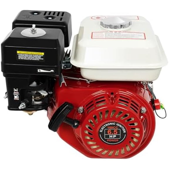 6.5HP 200cc Gasoline Engine, 3600 RPM Horizontal Shaft Motor, Engine Small for Construction Equipment, Tillers and Farm Equipment, 1.72 Gallon Fuel Tank$$Tools