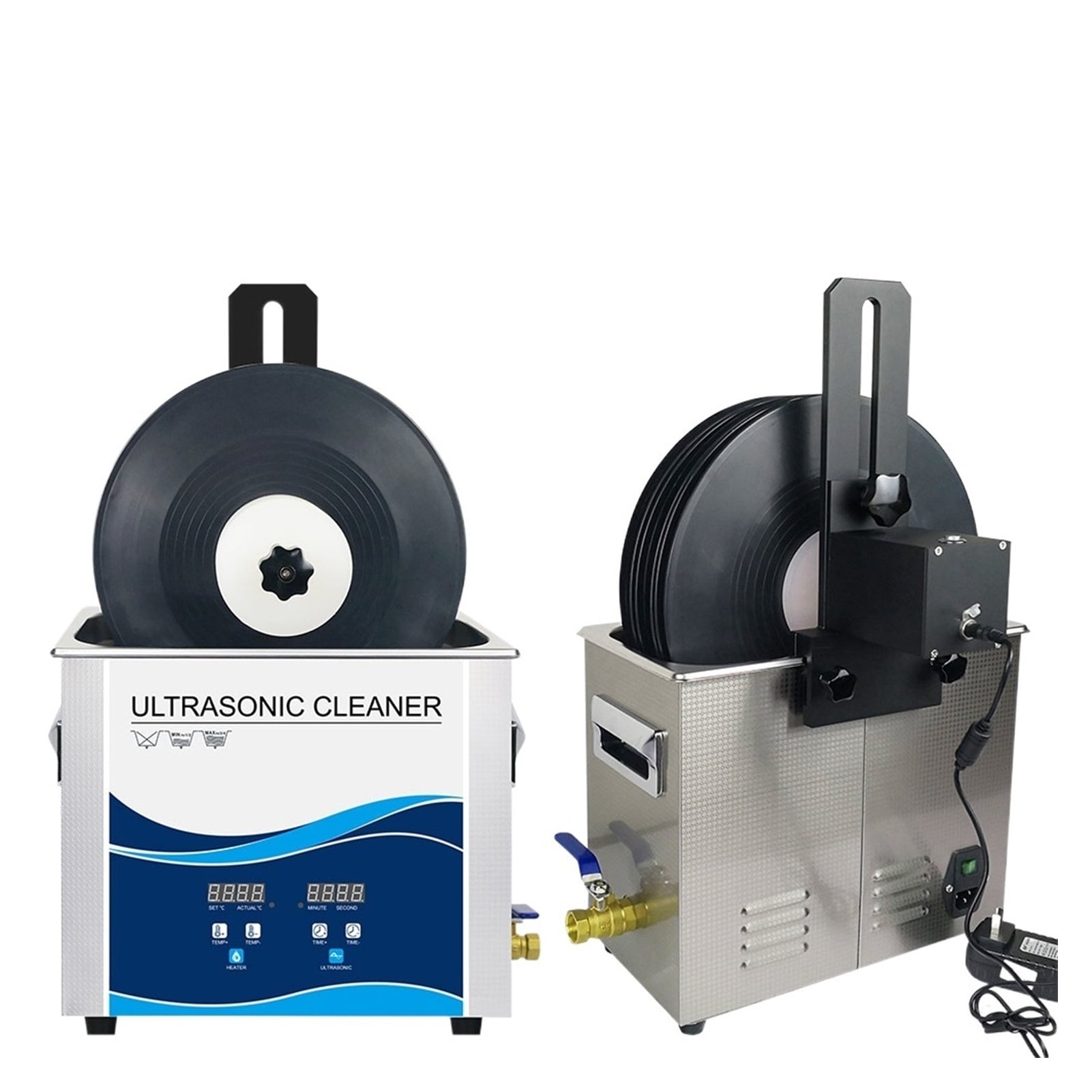 6.5L 180W Vinyl Record Ultrasonic Cleaner Five Colors Aluminum Alloy Bracket Can Lifting For Lp Album EP Discs Cleaning ,Strong Cleaning