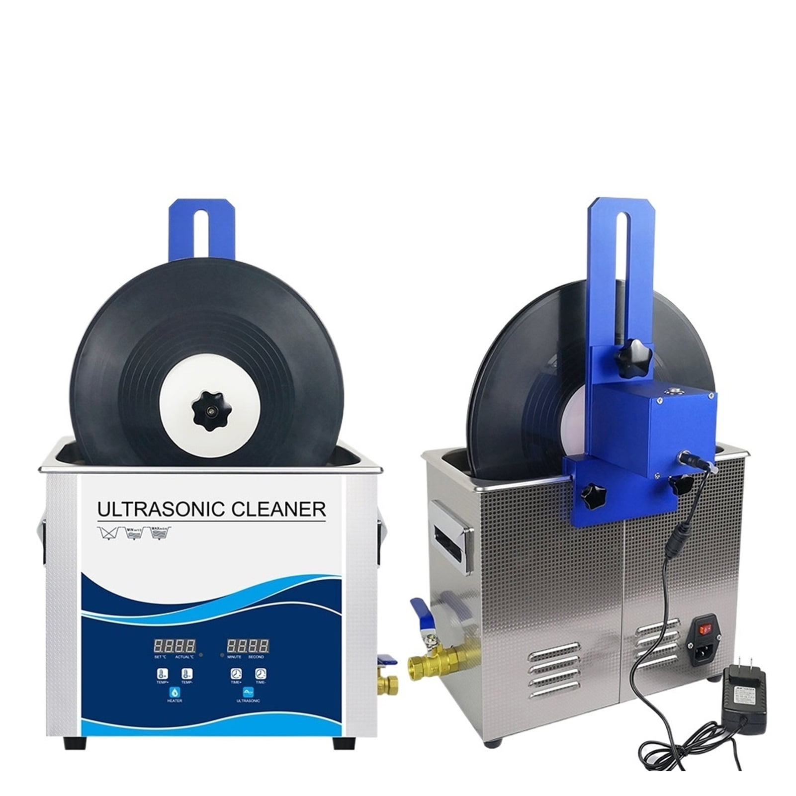 6.5L 180W Vinyl Record Ultrasonic Cleaner Five Colors Aluminum Alloy Bracket Can Lifting For Lp Album EP Discs Cleaning ,Strong Cleaning