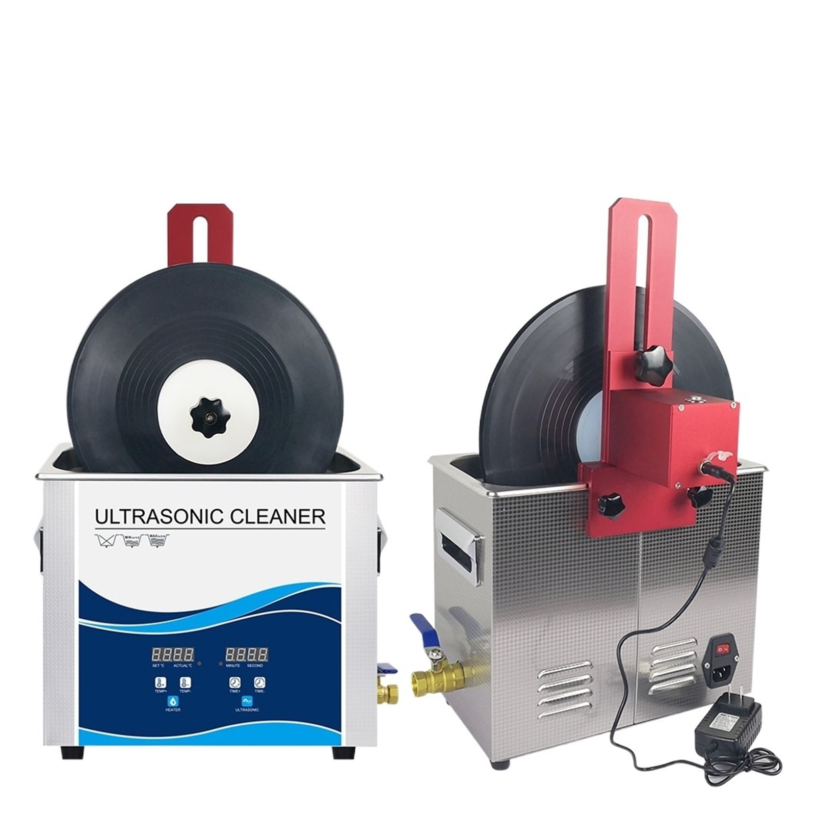 6.5L 180W Vinyl Record Ultrasonic Cleaner Five Colors Aluminum Alloy Bracket Can Lifting For Lp Album EP Discs Cleaning ,Strong Cleaning