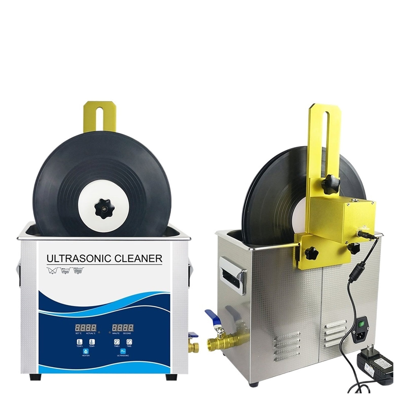 6.5L 180W Vinyl Record Ultrasonic Cleaner Five Colors Aluminum Alloy Bracket Can Lifting For Lp Album EP Discs Cleaning ,Strong Cleaning