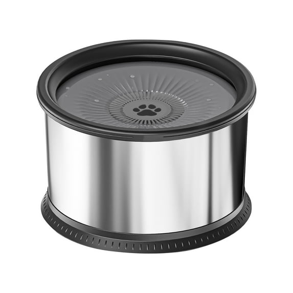 6.5L Dog Water Bowl No Spill 1.6 Gallon Stainless Steel Dog Water Bowl Slow Water Bowl For Dogs 220oz Large Capacity No Dog Water Bowl With Slip Mat Pet Water