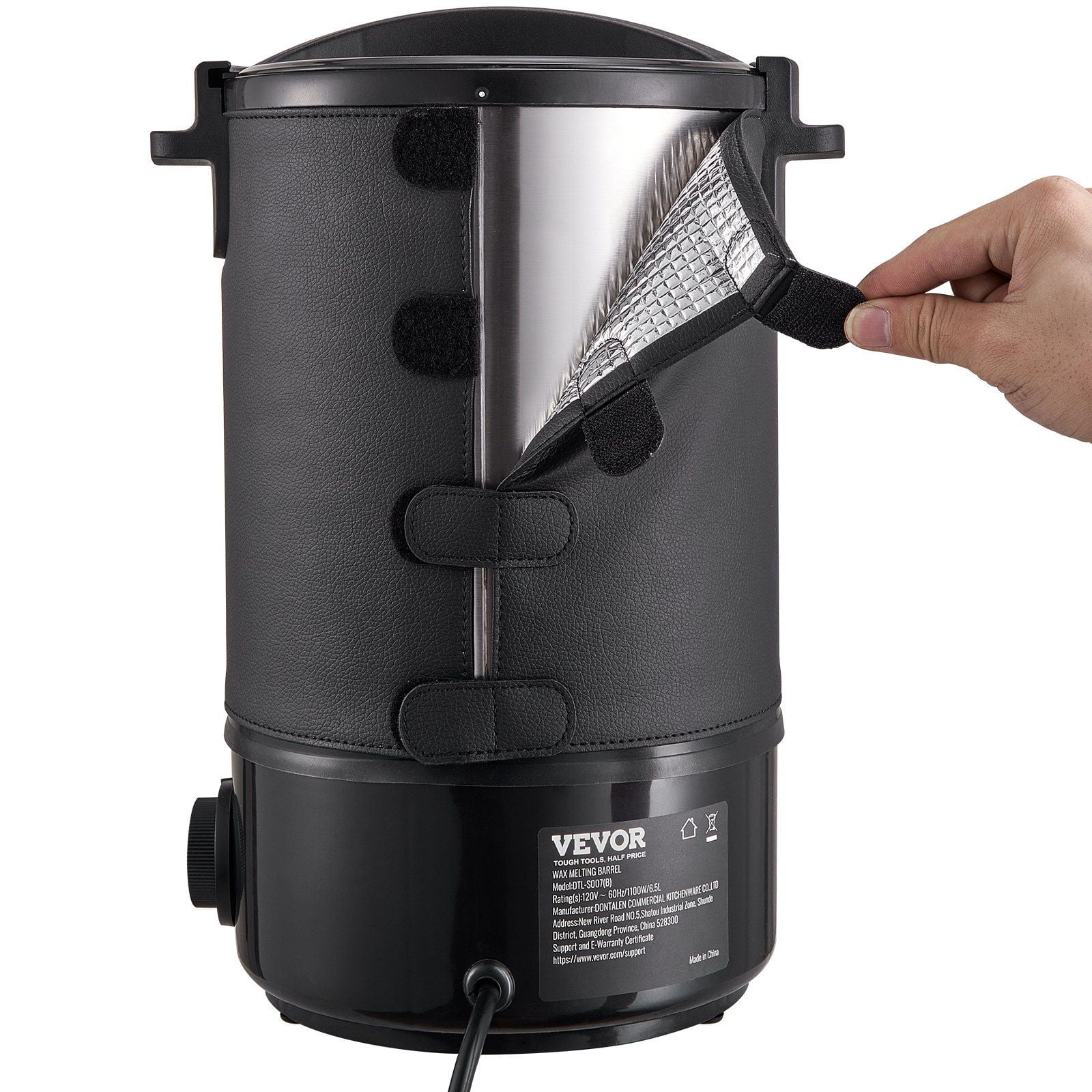 6.5L Electric Wax Melter Pot for Candle Making, 9-Temp Adjustable with Easy Pour Spout, Large Wax Warmer for Soy Beeswax, DIY Beauty Soap Cream Bulk Production, Home & Business Use