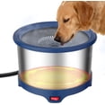 thumbnail image 1 of 6.5L Heated Water Bowl, Stainless Steel Outdoor Heated Dog Bowl with Anti-Chew Cord, Large Capacity Heated Pet Slow Drinking Dish Provide Warm Water in Winter for Dogs, 1 of 15
