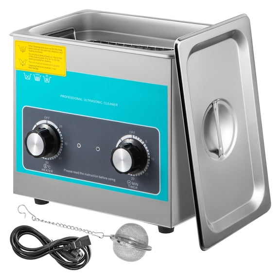 6.5L Knob Ultra Cleaner Knob Control 304 Stainless Steel Ultra Machine Heater & Timer ,High Powerful