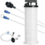 6.5L Manual Fluid Extractor Pump, Oil Changer Vacuum Fluid Extractor, Oil Extractor Change Pump for Automotive, Oil Change & Fluid Change Tool with Dipstick and Suction Hose (6.5L)