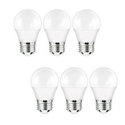6.5W A15 LED Bulbs 50Watt Equivalent Dimmable, 5000K Daylight, E26 Medium Base, G45 Bulb Shape, LED Light Bulb for Ceiling Fan, Pack of 6