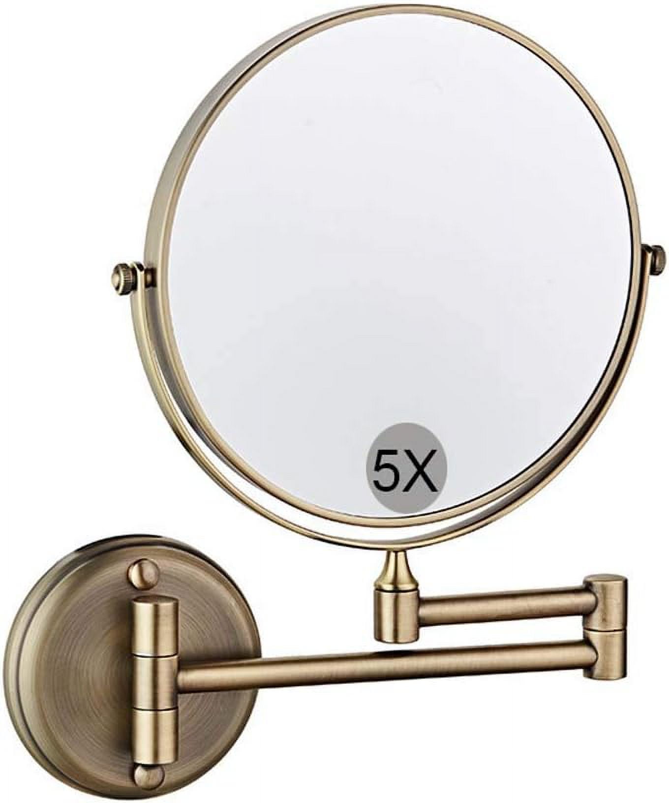 6" 5X Magnification WallMounted Bathroom Mirror Wall Mirror Wall