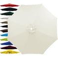 thumbnail image 1 of 6.5ft  9ft 10ft Outdoor Patio Umbrella Replacement Canopy, 6 Ribs 8 Ribs Umbrella Canopy Cover Replacement Fabric, Parasol Top Cover Replacement UV Protective Fabric, Canopy Only, 1 of 8