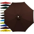 thumbnail image 1 of 6.5ft  9ft 10ft Outdoor Patio Umbrella Replacement Canopy, 6 Ribs 8 Ribs Umbrella Canopy Cover Replacement Fabric, Parasol Top Cover Replacement UV Protective Fabric, Canopy Only, 1 of 8