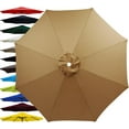 thumbnail image 1 of 6.5ft  9ft 10ft Outdoor Patio Umbrella Replacement Canopy, 6 Ribs 8 Ribs Umbrella Canopy Cover Replacement Fabric, Parasol Top Cover Replacement UV Protective Fabric, Canopy Only, 1 of 8